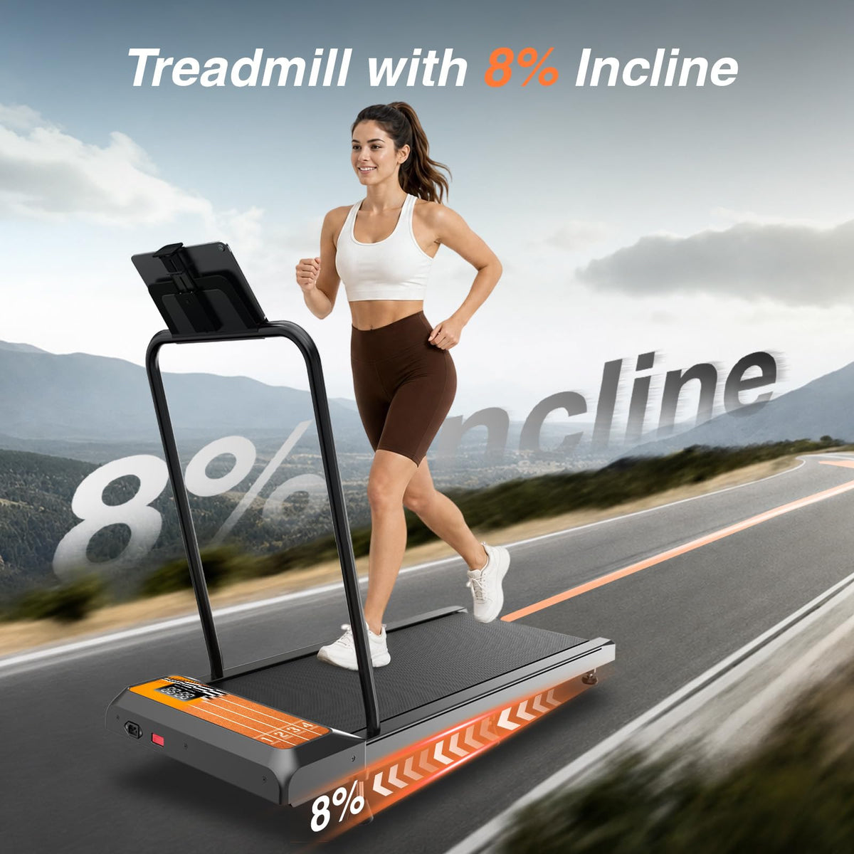 Walking Treadmill Pad with Adjustable 8% J829133