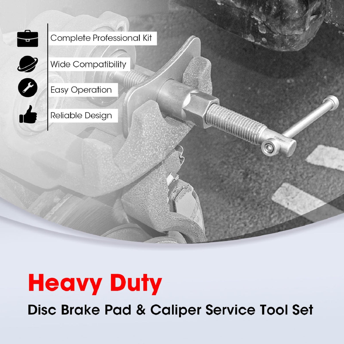 22 PCS Brake Caliper Press Tool Kit H93435
