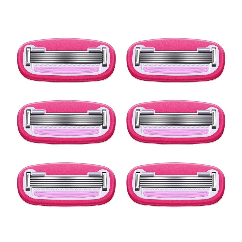5-Blade Razor Refills, 6 Cartridges (Pack of 2) J67895