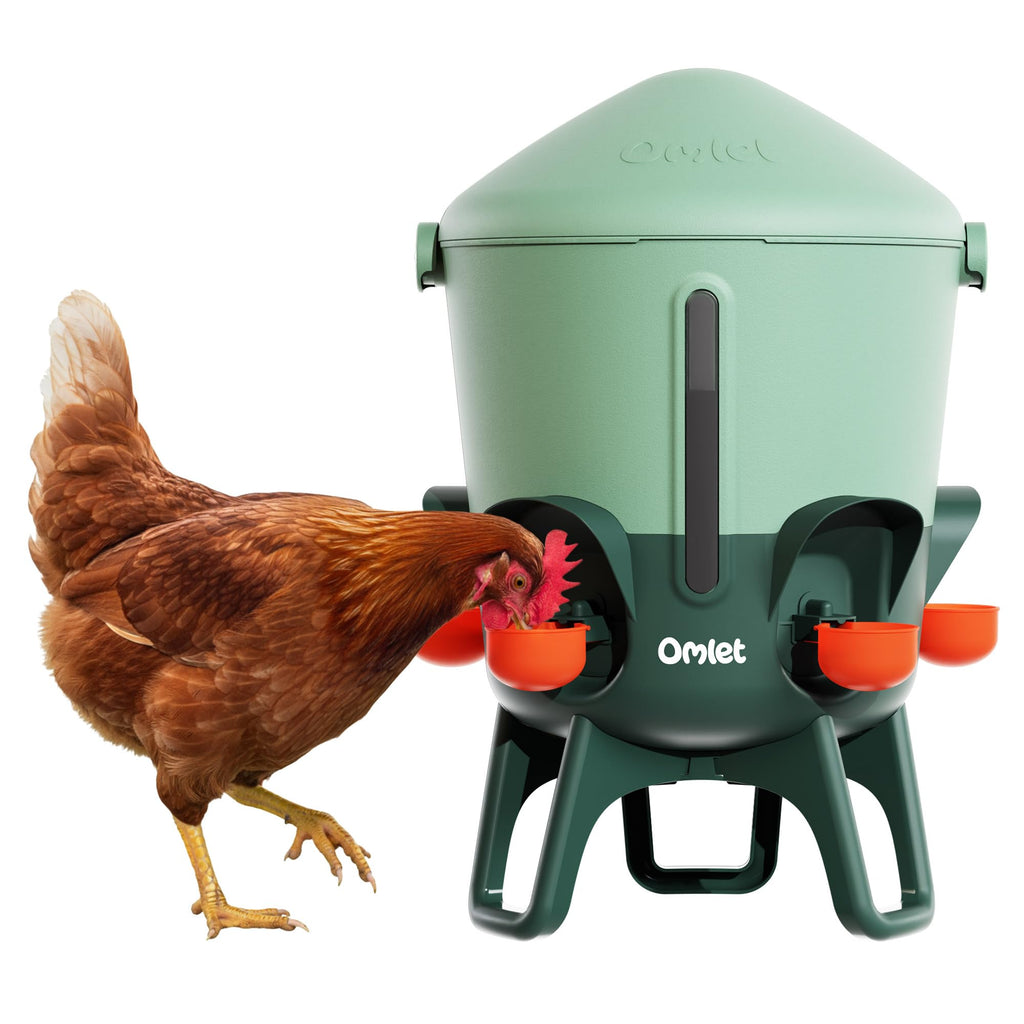 3 Gallon Insulated Chicken Waterer with Cups & Nipples N521