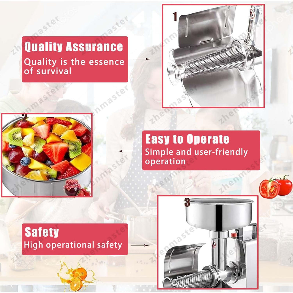 Electric Stainless Steel Tomato Strainer X465