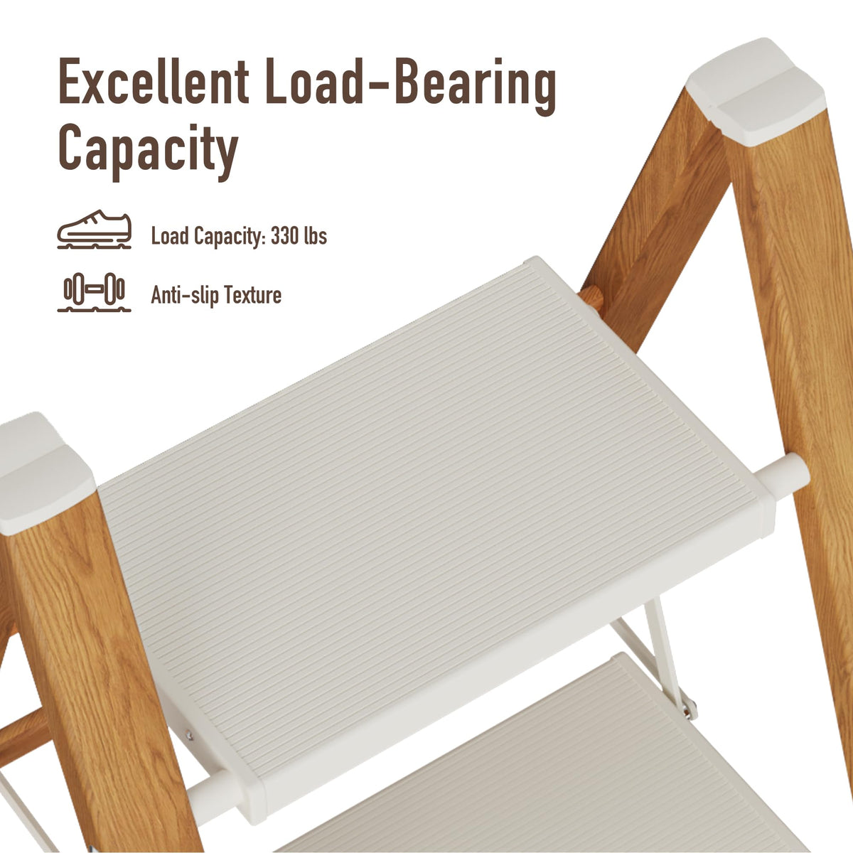 3 Step Aluminum Foldable Step Stool Z576347