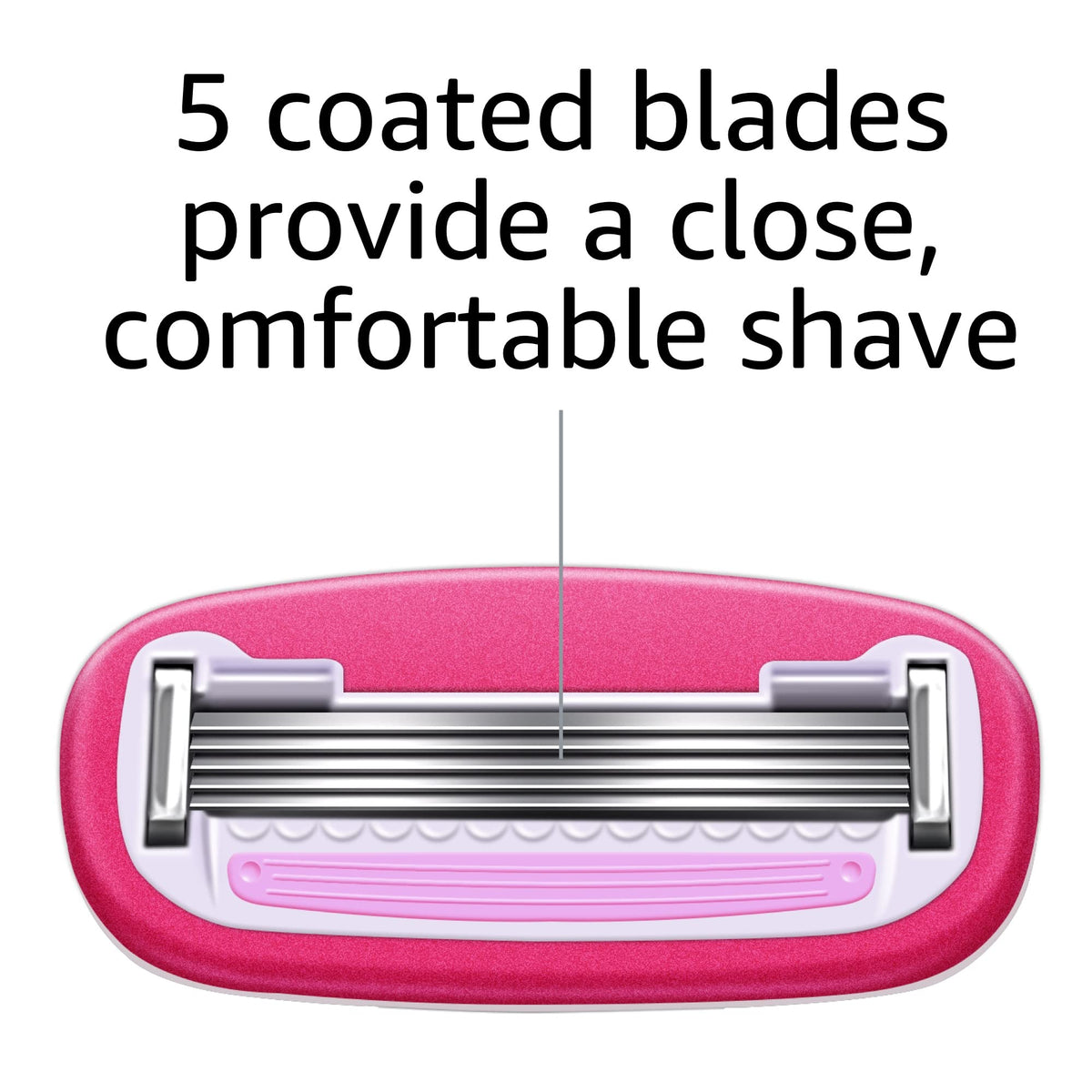 5-Blade Razor Refills, 6 Cartridges (Pack of 2) J67895