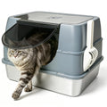 Stainless Steel Enclosed Litter Box D313812