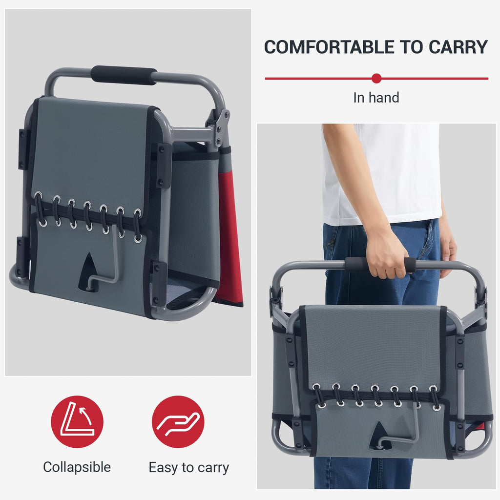 Folding Stadium Seats with Back Support, 2 Pack A408816