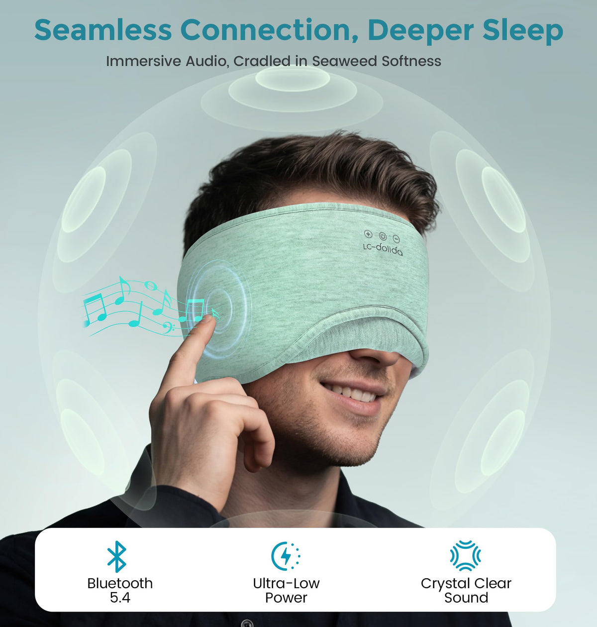 Sleep Mask Bluetooth Wireless Music Eye Mask G8453
