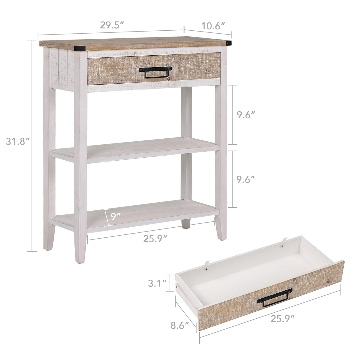 Console Table with Drawer Q263