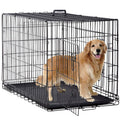 Black Foldable Metal Dog Crate G58696