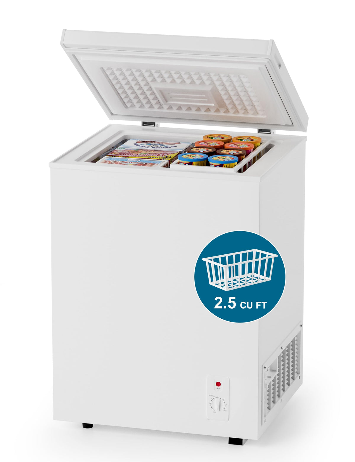 2.5 Cu.Ft White Chest Freezer N438862