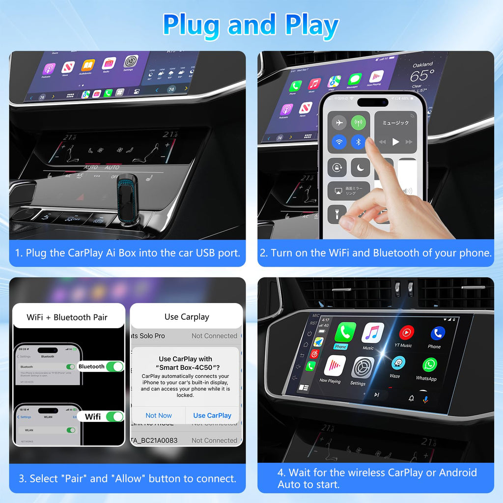 Wireless CarPlay Android Auto Adapter S80783