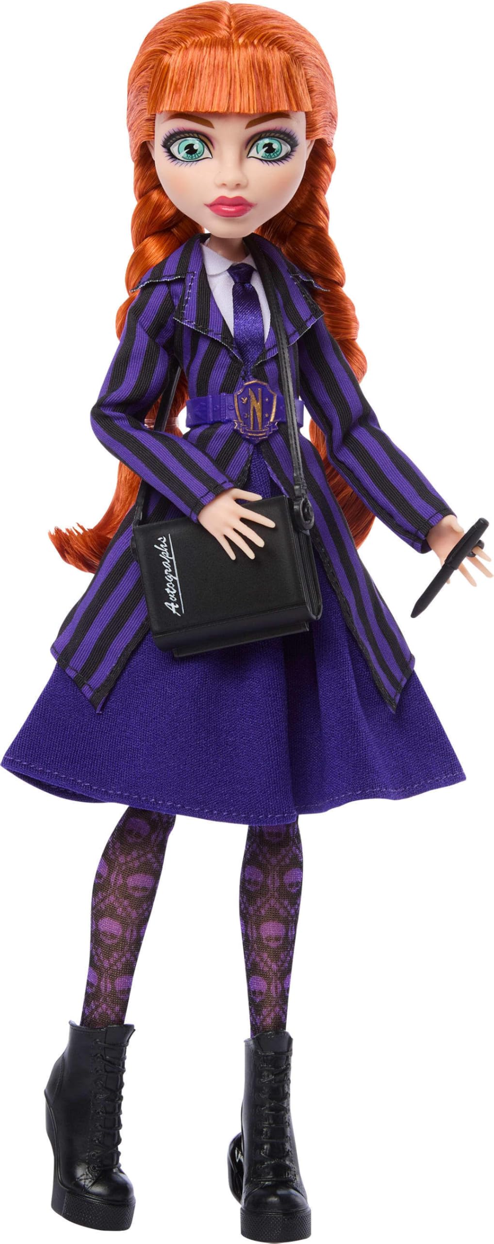 Purple Nevermore Academy Uniform Doll with Accessories Q720