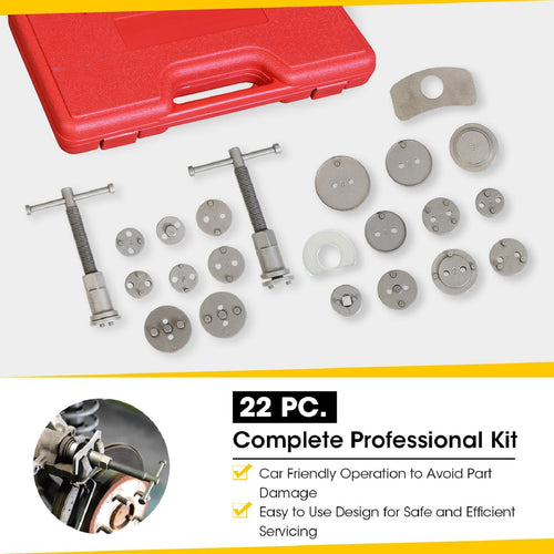 22 PCS Brake Caliper Press Tool Kit H93435