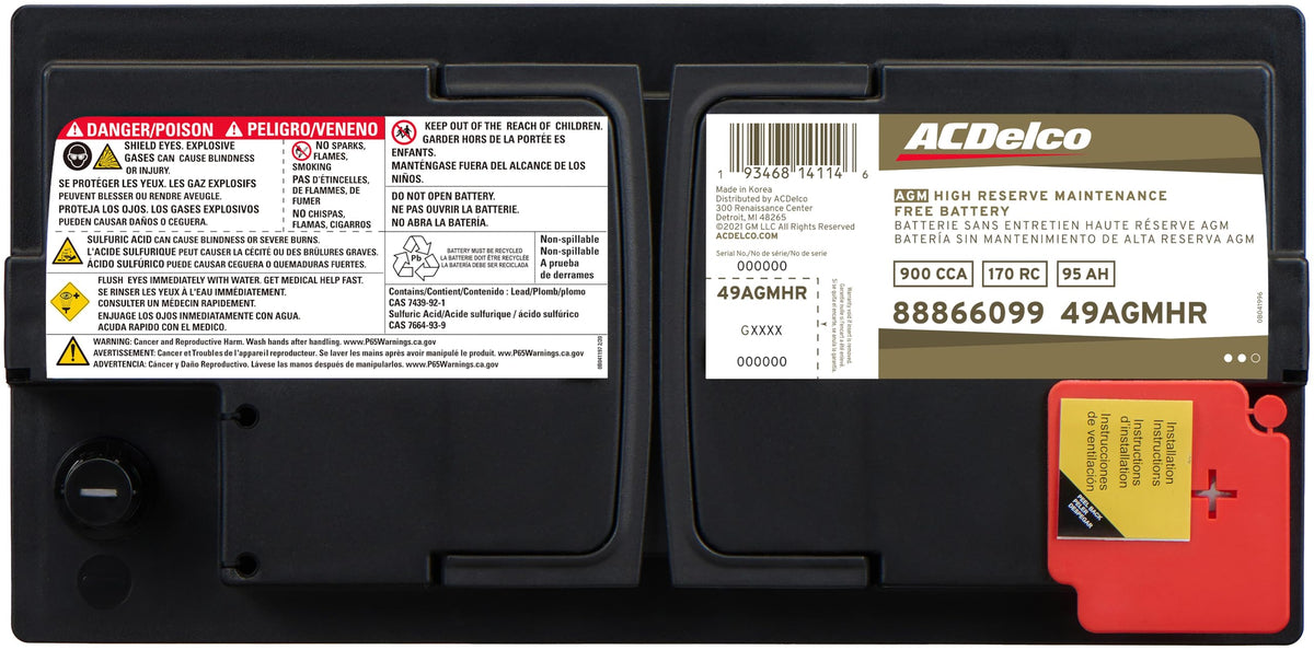 AGM BCI Group 49 Battery S298