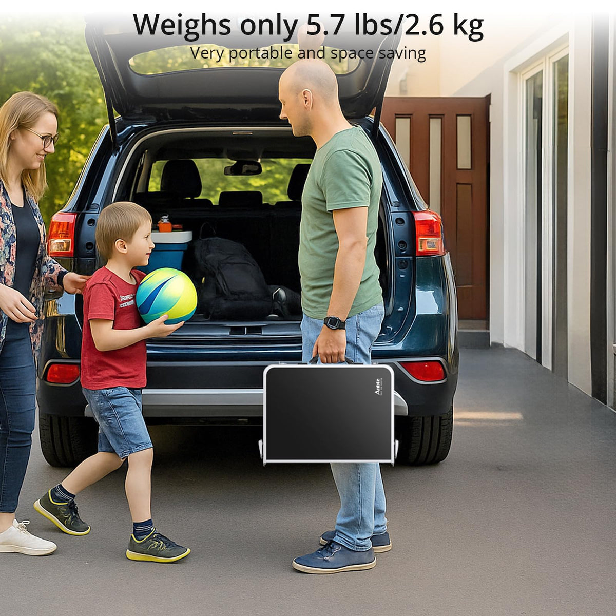 Folding Camping Table 24"X 16" Adjustable Height M279