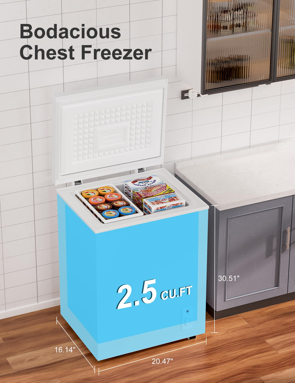 2.5 Cu.Ft White Chest Freezer N438862