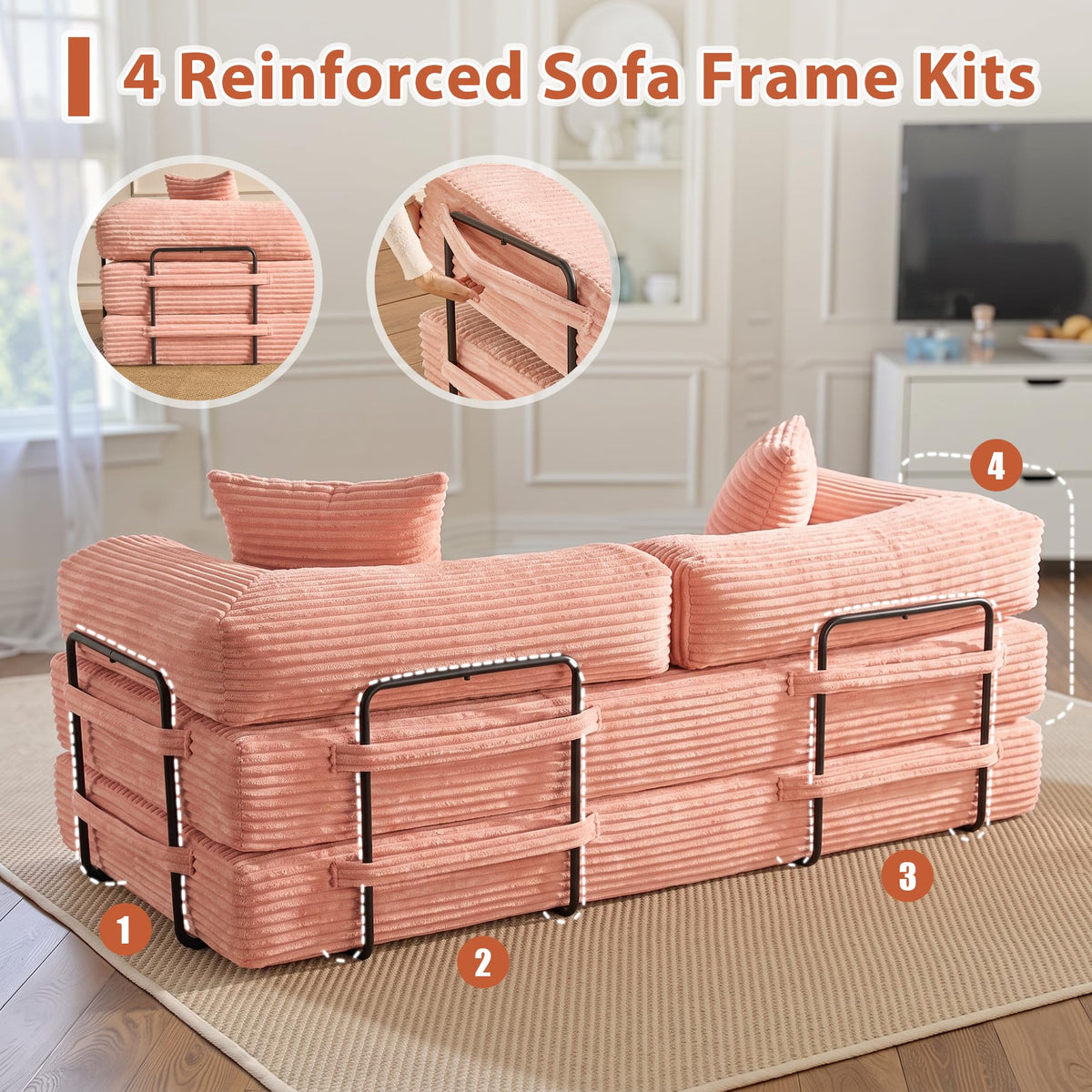 Convertible Futon Sofa Bed Q377