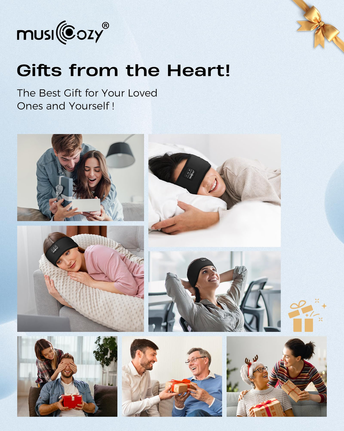 Soft Bluetooth Sleep Headband Headphones A9868