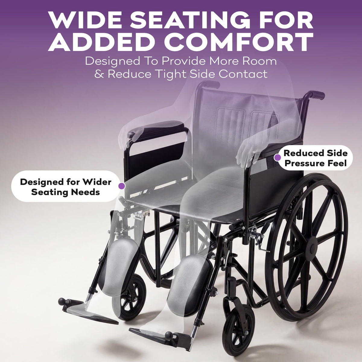 Heavy Duty Bariatric Wheelchair 700lb 28” Seat Width K65471