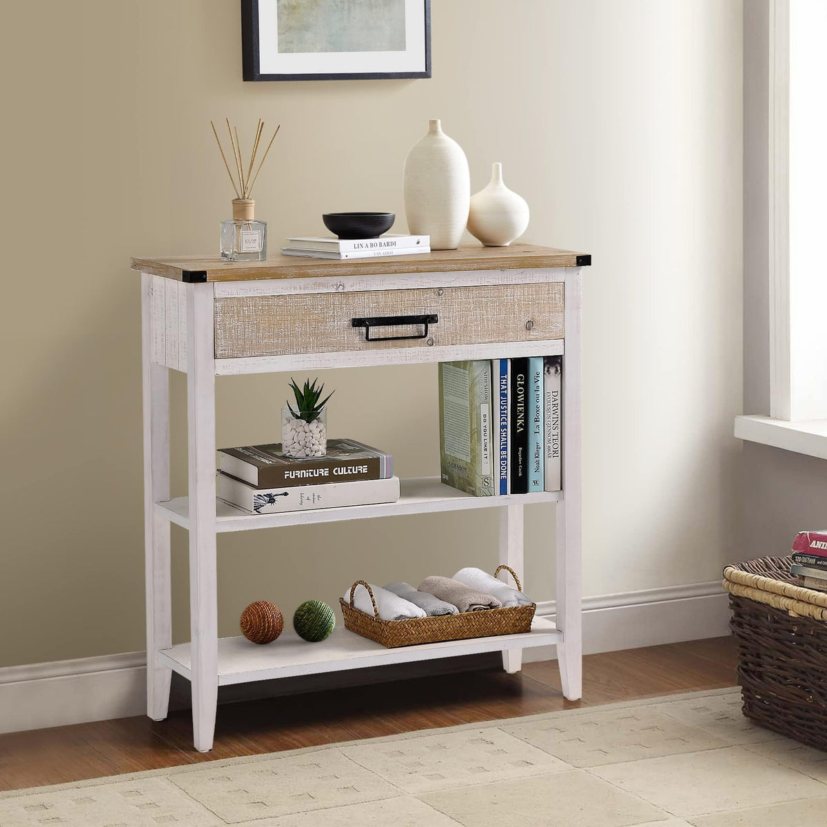 Console Table with Drawer Q263