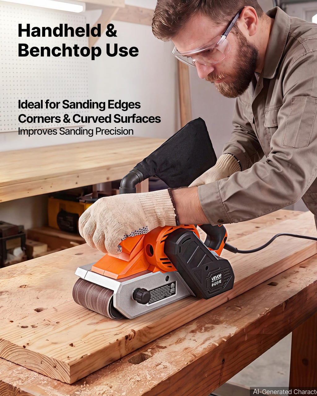 11.5A 4" x 24" Variable Speed Belt Sander M993605