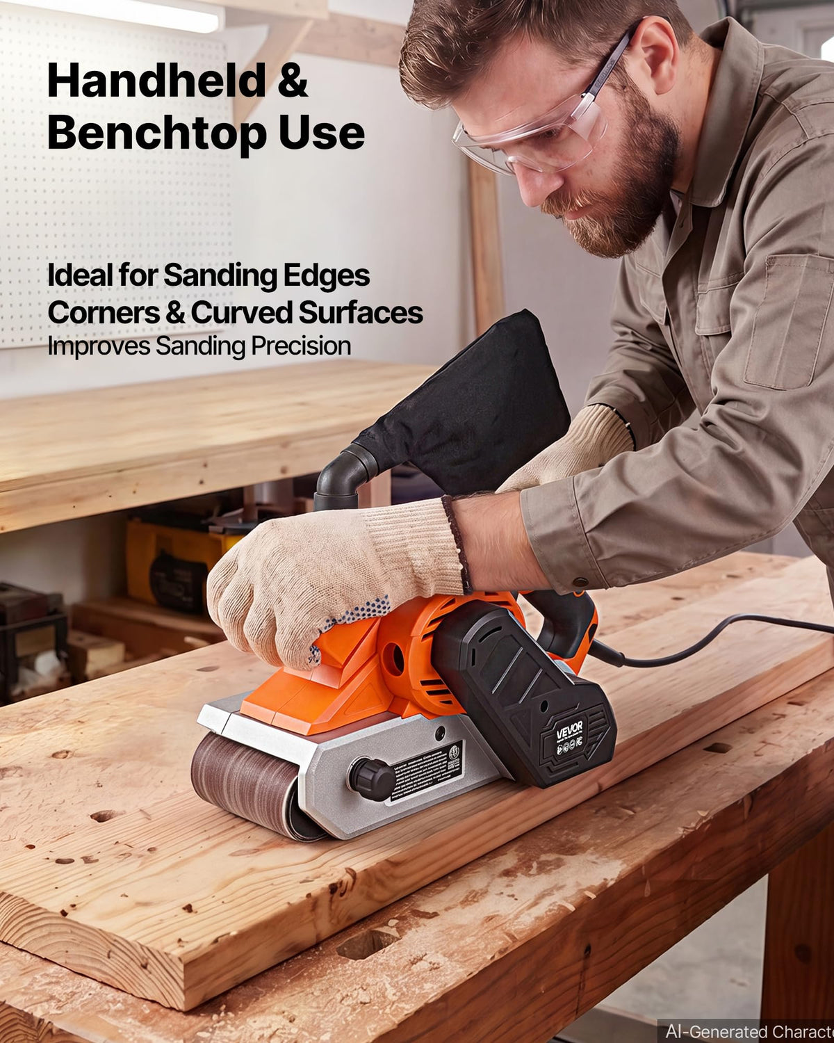 11.5A 4" x 24" Variable Speed Belt Sander M993605