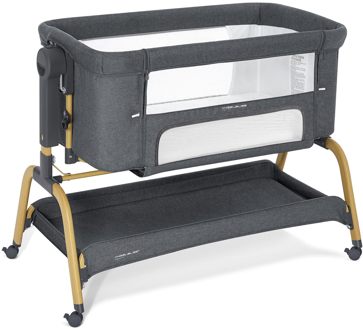 3-in-1 Dark Grey Baby Bassinet S262