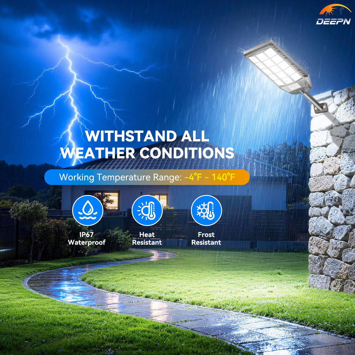 Solar Lights Outdoor Waterproof 2 Pack V77293