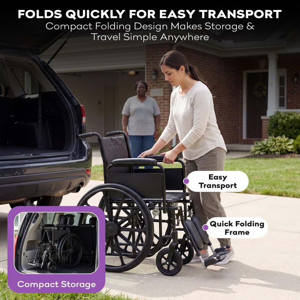 Heavy Duty Bariatric Wheelchair 700lb 28” Seat Width K65471