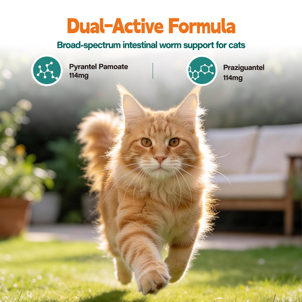 Broad Spectrum Cat Dewormer Tablets 60 Count G760