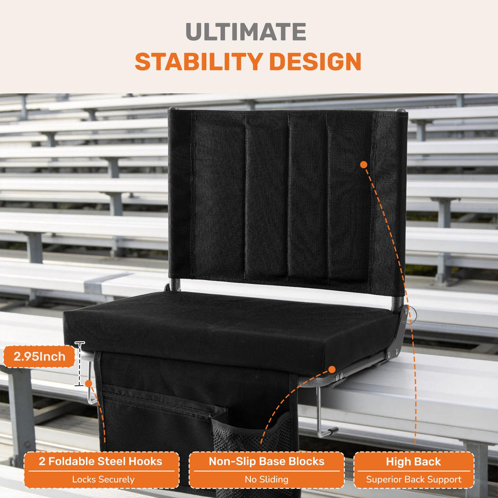 Padded Stadium Seats with Back Support L6033