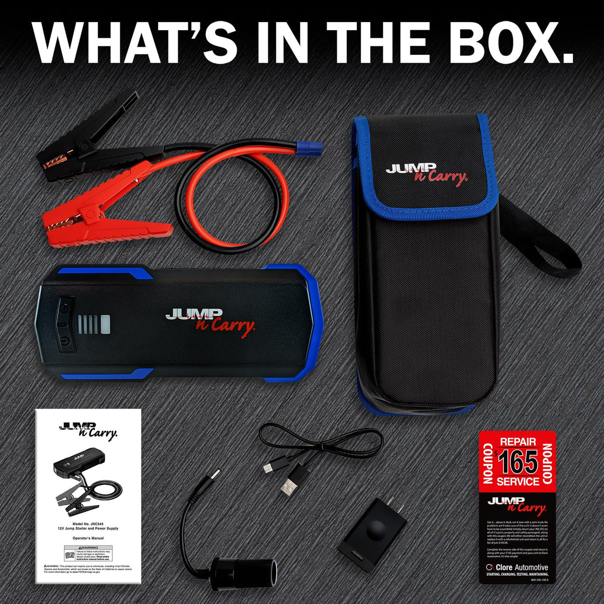 12 Volt Lithium Jump Starter and 1700 Peak Amp Jump Starter E635