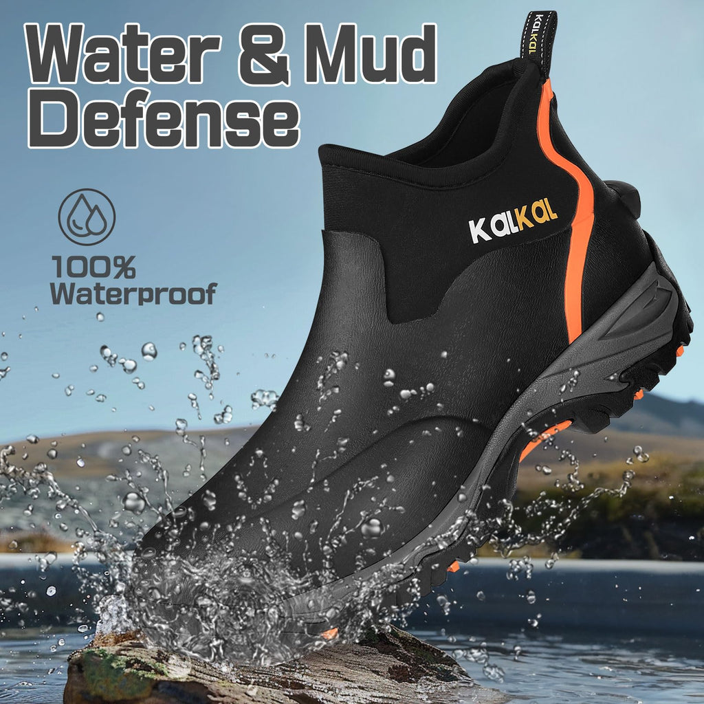 Men's Waterproof Insulated Rubber Ankle Boots G345923