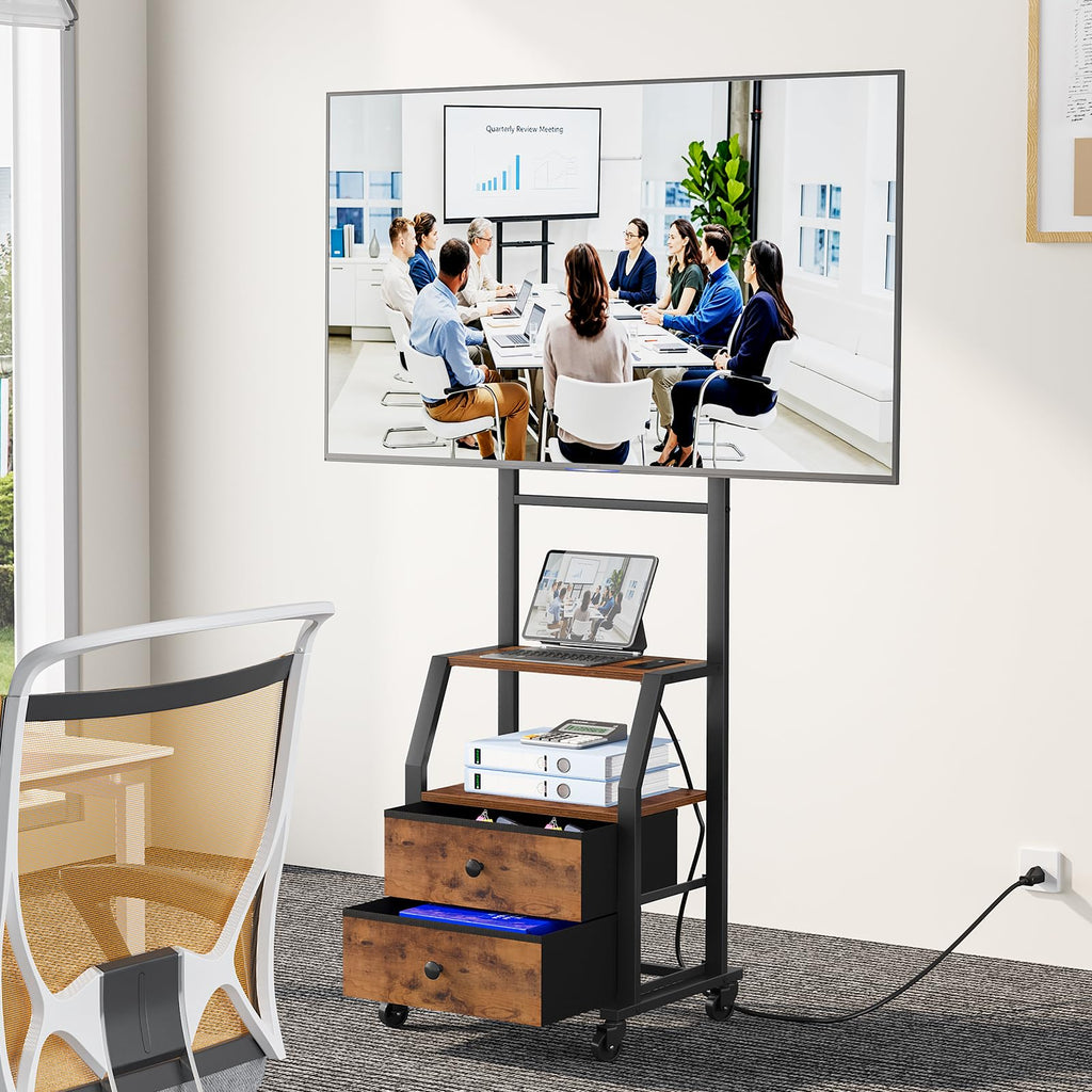 Rolling TV Stand for 32-55 Inch TVs L7031