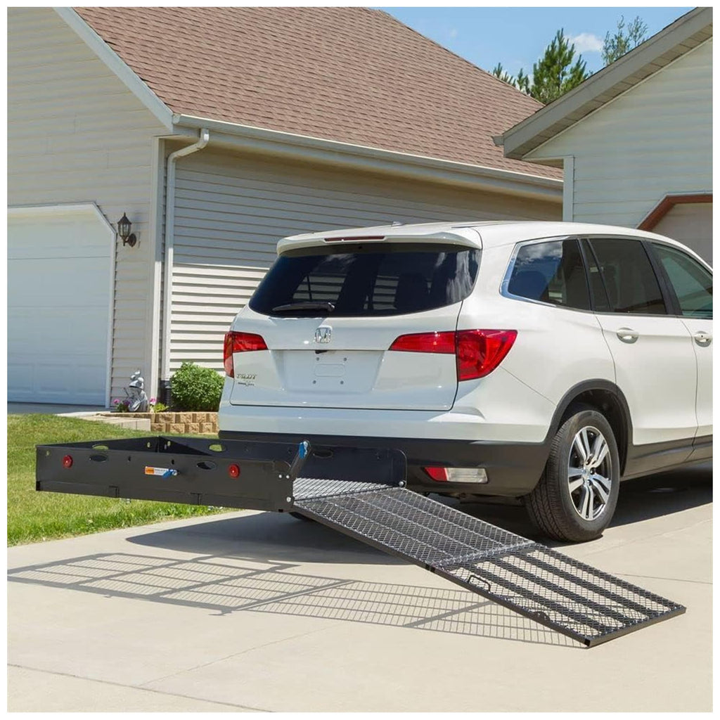 Folding Hitch Cargo Carrier with 60" Ramp H833