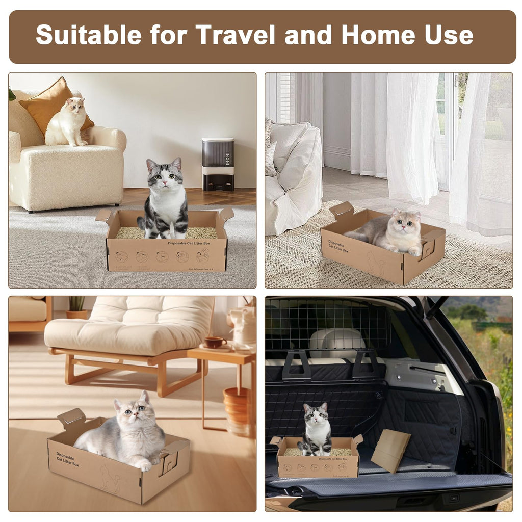 2 Pack Large Cardboard Cat Litter Box N7550