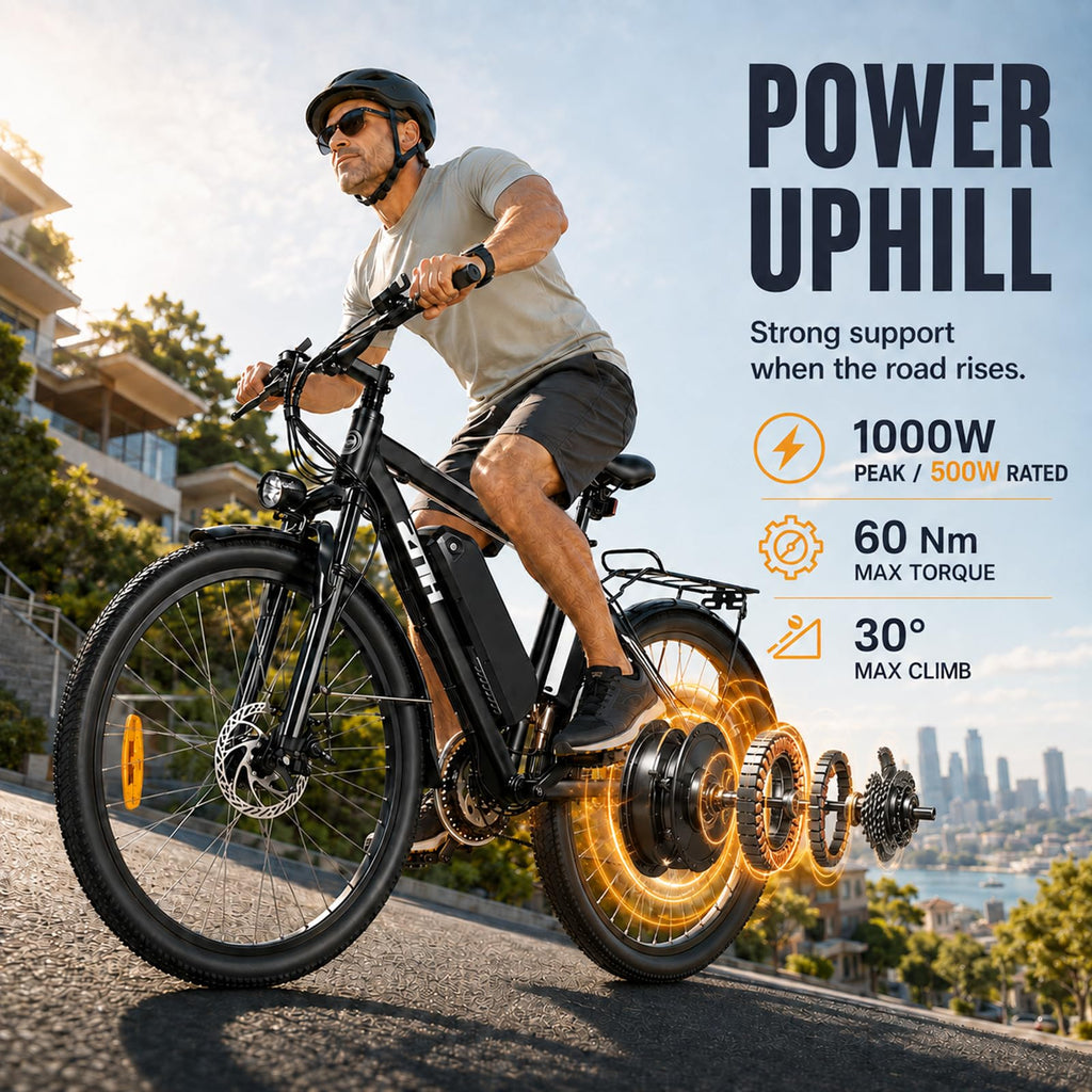 Electric Bike 1000W 20 Mph 80 Miles V712934