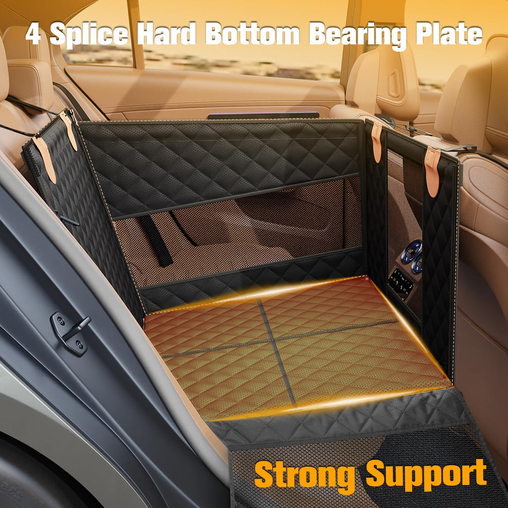 Large Dog Car Seat with Hard Bottom E252