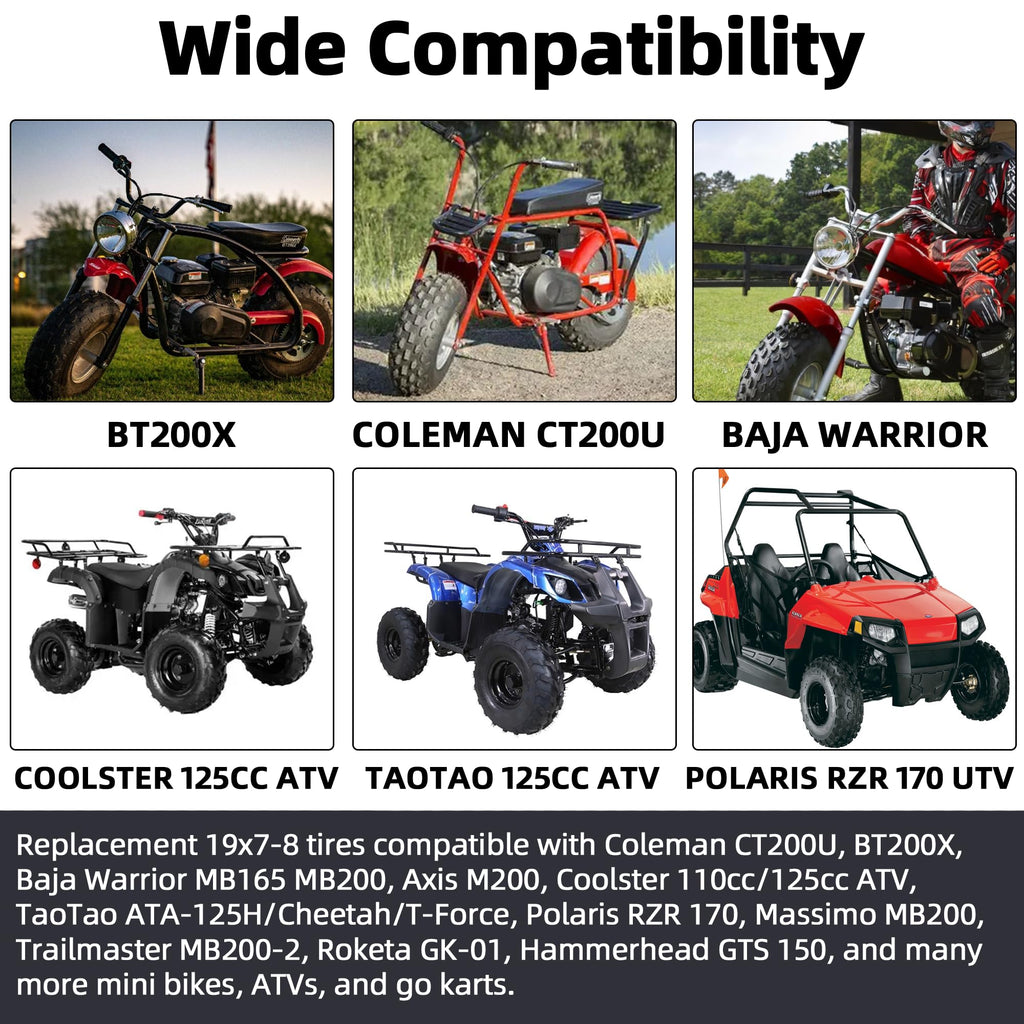 19x7-8 Tubeless All-Terrain ATV UTV Tires L709710