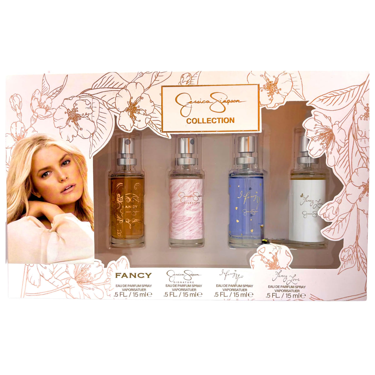 4-Piece Mini Eau de Parfum Travel Spray 0.5 Ounce V1066