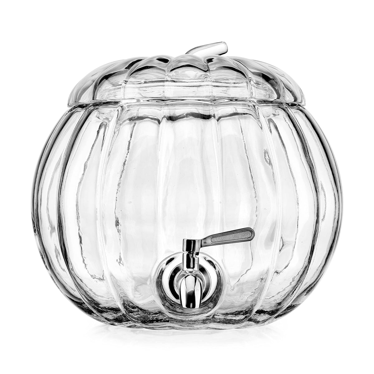 2.11 Gallon Clear Glass Beverage Dispenser with Stainless Steel Spigot H990203