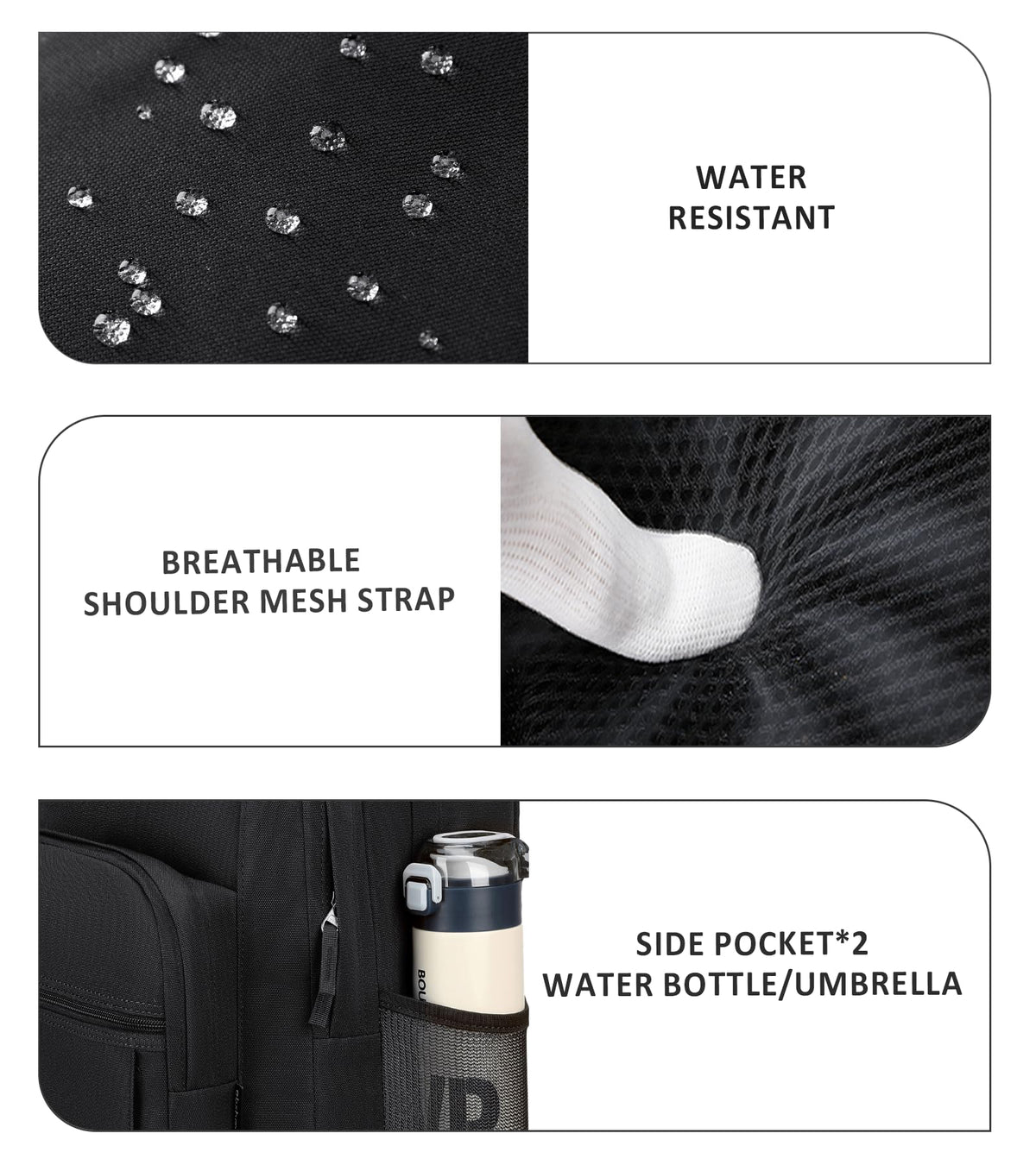 Water Resistant Travel Backpack X889924