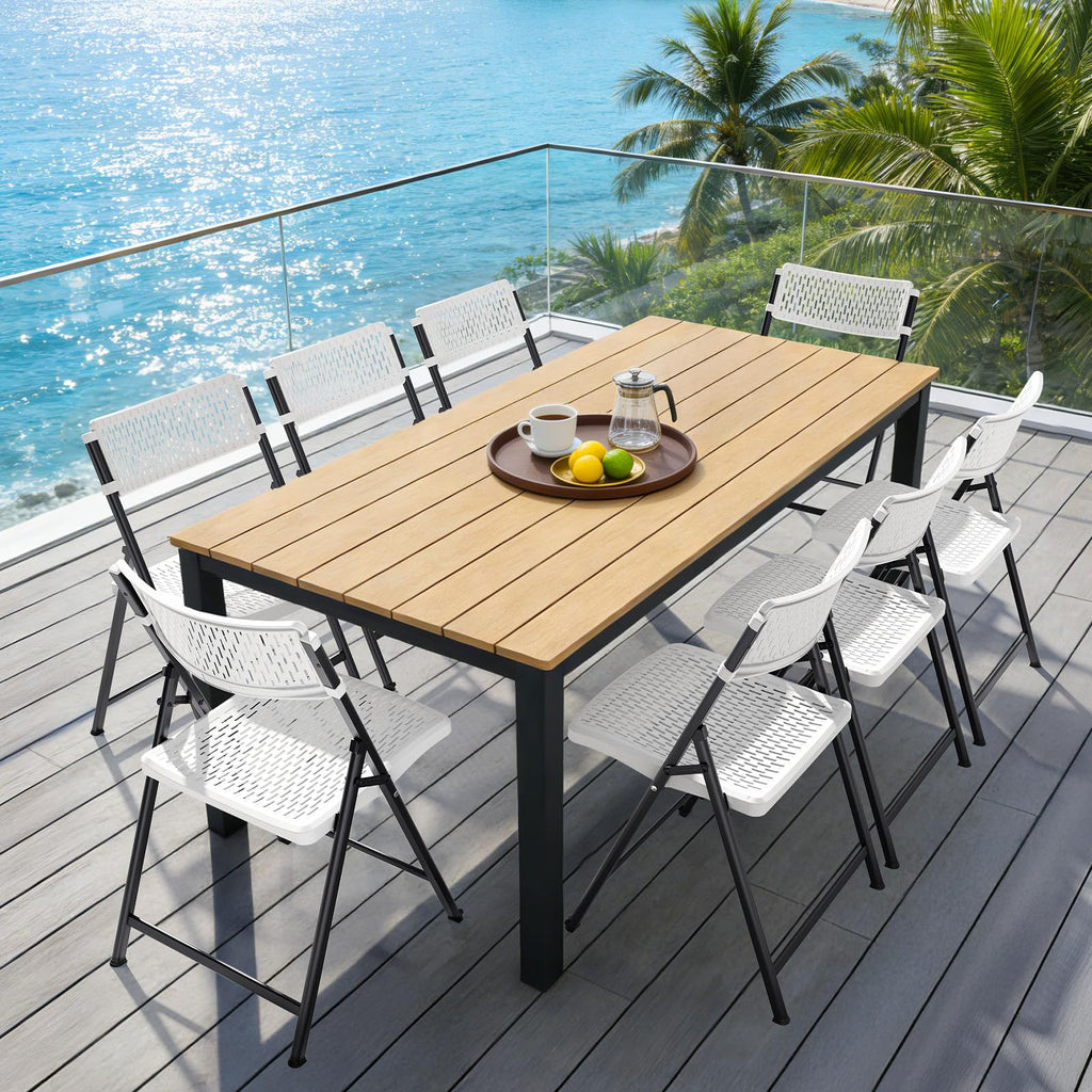White 4-Pack Folding Chairs with Steel Frame W42989
