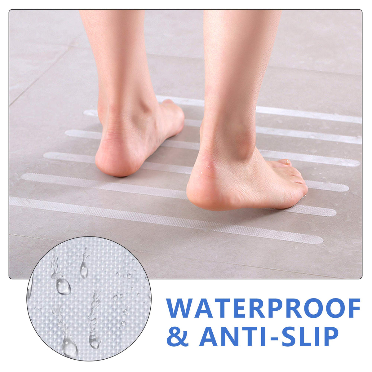 24 PCS Non Slip Adhesive Bathtub Stickers O5652