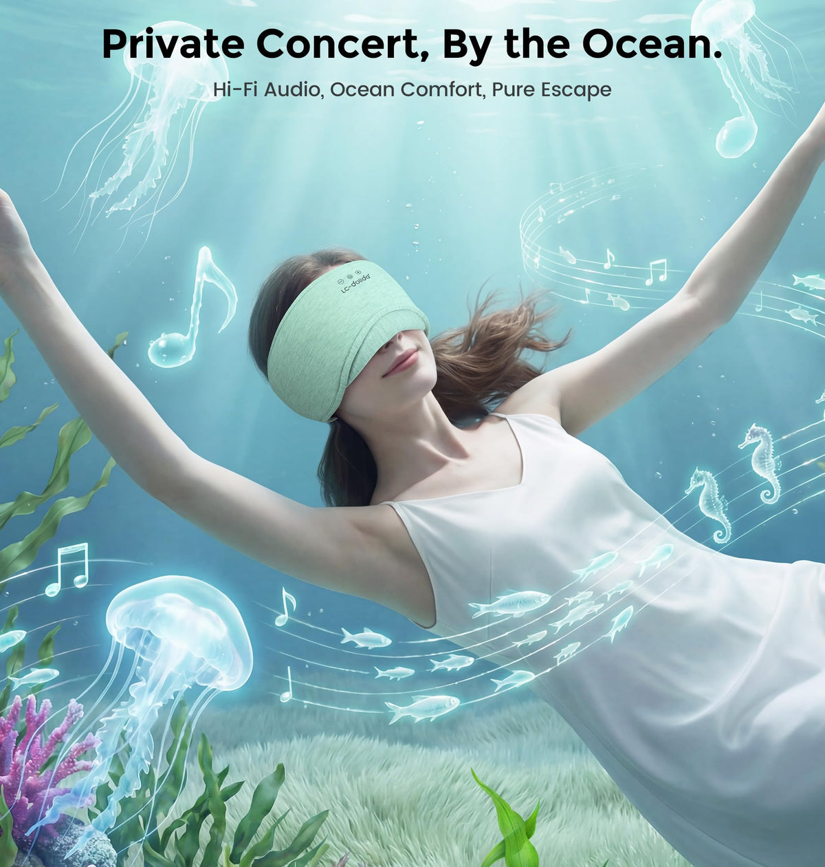 Sleep Mask Bluetooth Wireless Music Eye Mask G8453