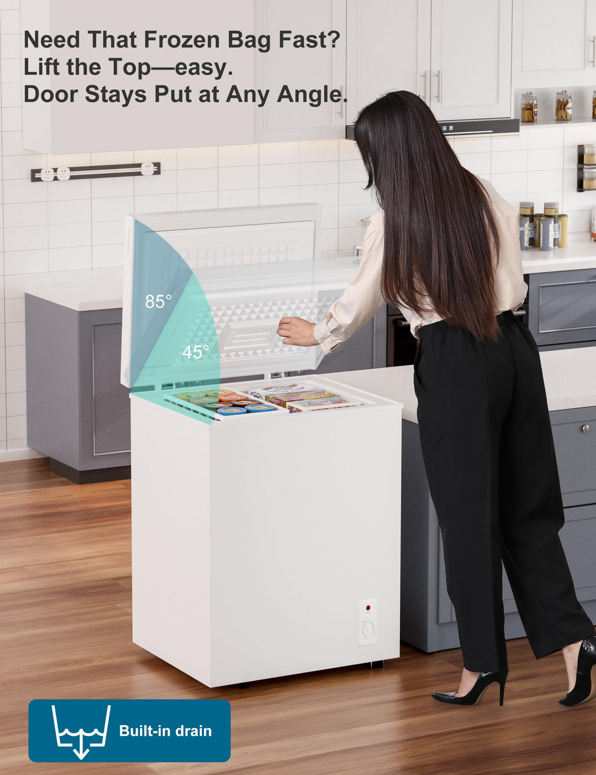 2.5 Cu.Ft White Chest Freezer N438862