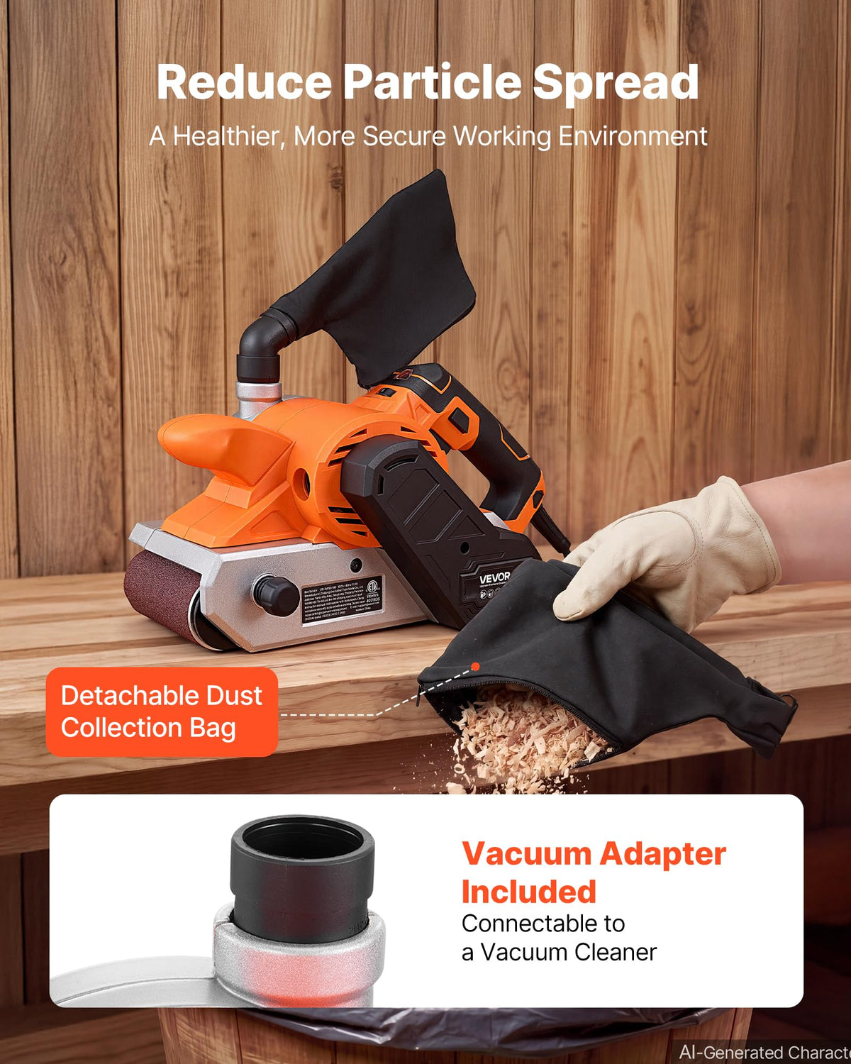 11.5A 4" x 24" Variable Speed Belt Sander M993605