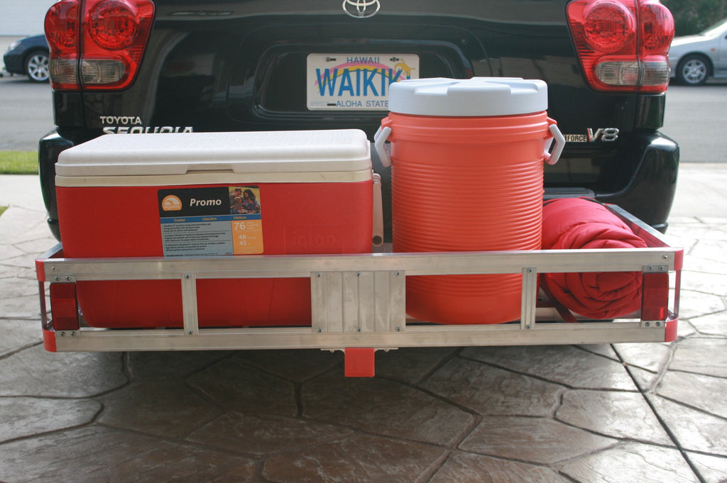 Aluminum Hitch Cargo Carrier with High Side Rails A82536
