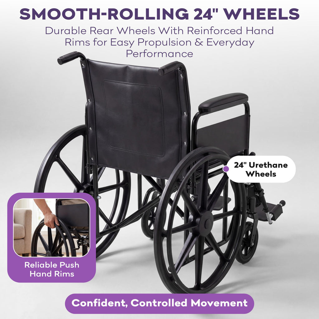 Heavy Duty Bariatric Wheelchair 700lb 28” Seat Width K65471