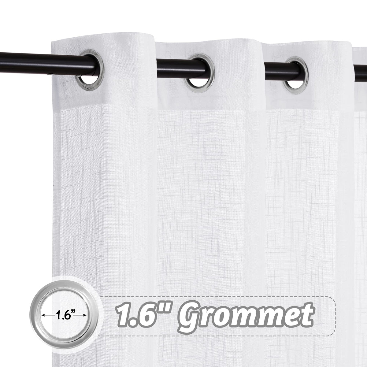 Extra Wide Sheer Curtains M67038