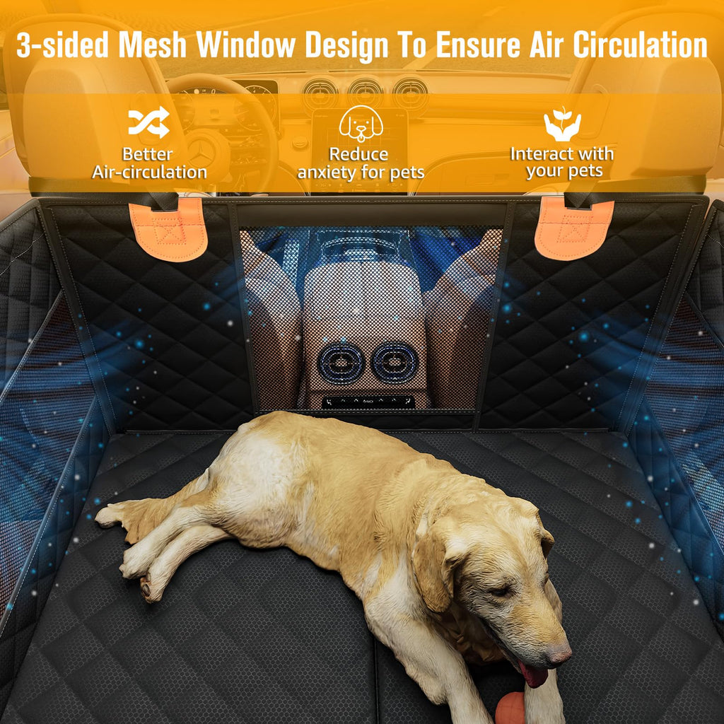 Large Dog Car Seat with Hard Bottom E252